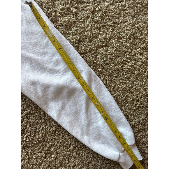 Vintage R. Peck Neon Woman Artwork USA Made Hanes XL White Raglan Crewneck - Picture 8 of 8